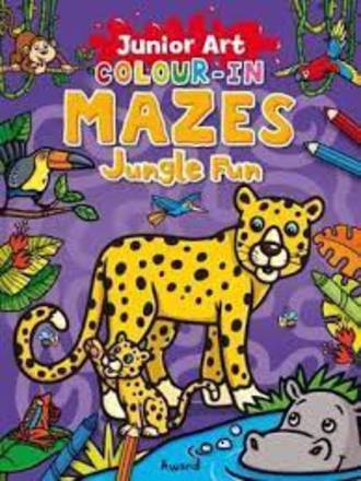Junior Art Colour-In Mazes Jungle Fun
