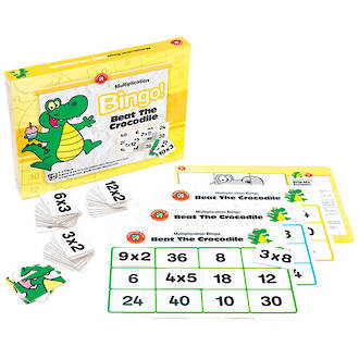 Multiplication Bingo - Beat The Crocodile