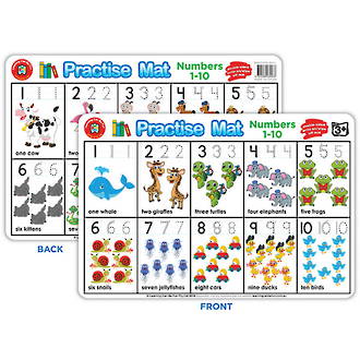 Practise Mat Numbers 1-10