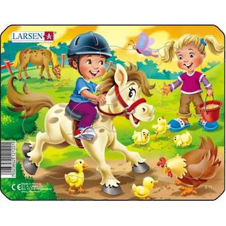 Larsen Mini Puzzle Farm Kids Horse (8pc)