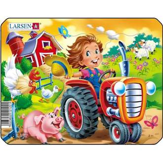 Larsen Mini Puzzle Farm Kids Pig (8pc)