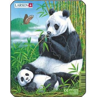 Larsen Mini Puzzle Panda Family