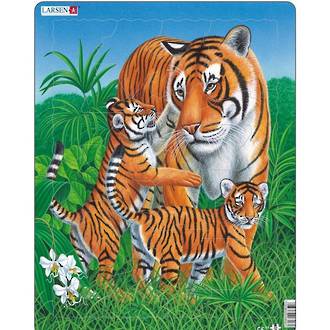 Larsen Mini Puzzle Tiger Family
