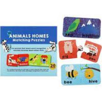 Animals Homes Matching Puzzles 20 Pieces