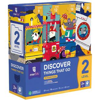 MierEdu Growth Puzzle Discover Things That Go 57pc