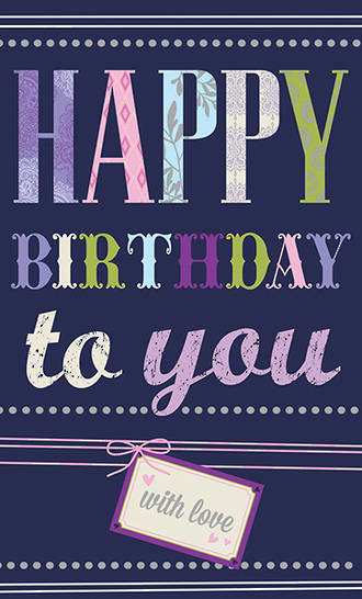 Card Happy Birthday to you