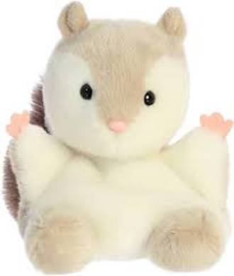 Aurora Mini Flaps Flying Squirrel Palm Pals Adorable Stuffed Animal Brown 4.5"