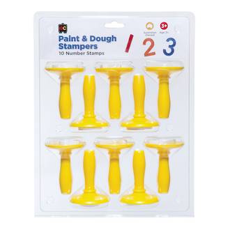 Paint & Dough Stampers 10 Number Stamps