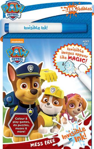 Paw Patrol Inkredibles Invisible Ink Blue Pack