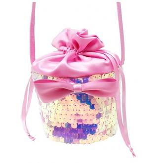 Pink Poppy Ballet Sequinned Crossbody Bag