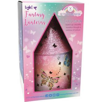 Pink Poppy Fantasy Lantern Butterfly Skies