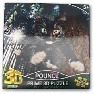 Prime 3D Puzzle Pounce  Black Cat 150pcs