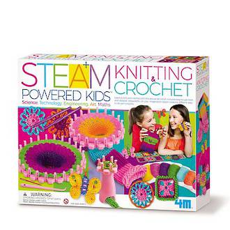 4M Steam Powered Kids Knitting & Crochet
