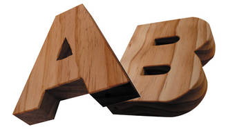 Wooden Letters Uppercase