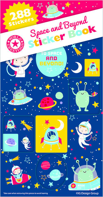Space and Beyond Stickers In A Book (288)