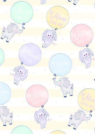 Folded Wrap Baby Animal Balloons