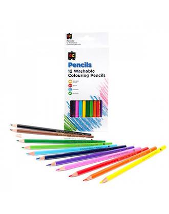 Early Creations Washable Colouring Pencils 12 pack
