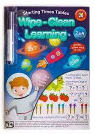 Wipe-Clean Learning Starting Times Tables