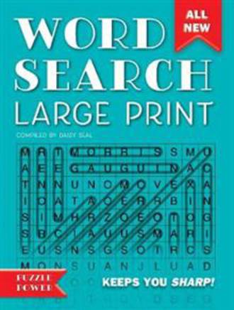 Word Search Large Print Blue Cover