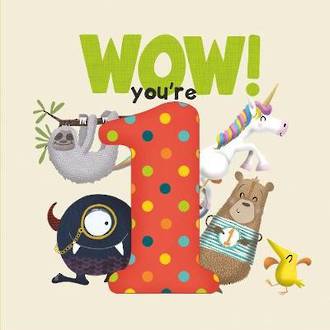 WOW! You're One birthday book