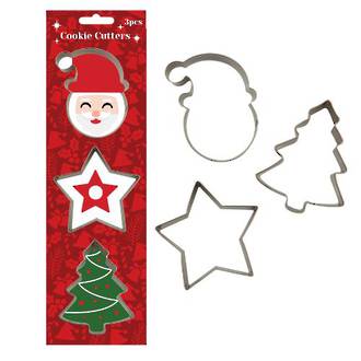 Cookie cutters -Christmas 3 pcs