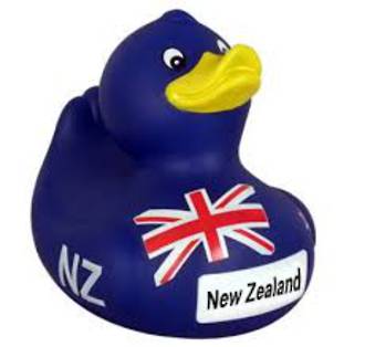 Antics  NZ Flag Blue Vinyl Bath Duck