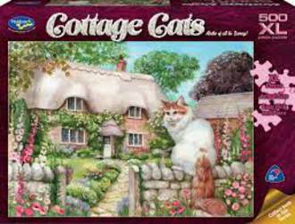 Holdson Puzzle Cottage Cats Master Of All He Surveys (500pc