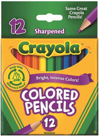 Crayola Colored Pencils 12 half size