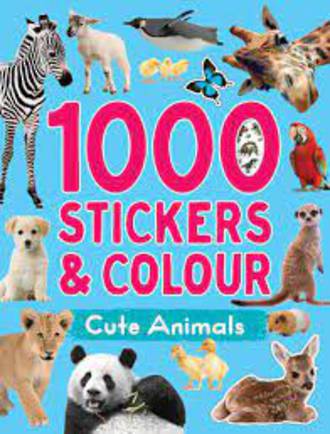 1000 Stickers & Colour - Cute Animals