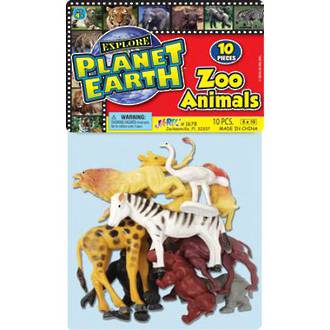 Planet Earth Zoo Animals Poly Bag
