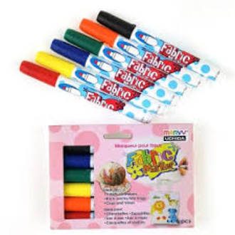 Marvy Fabric Marker 6 Colours