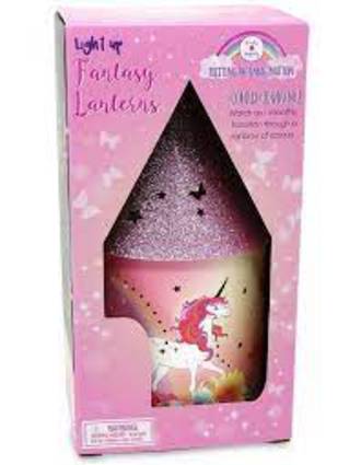 Pink Poppy Unicorn Butterfly Colour Changing Lantern