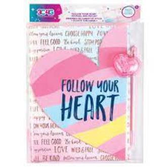 Girls Follow Your Heart Journal and Pen Set