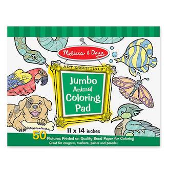 Melissa & Doug Jumbo Animal Coloring Pad