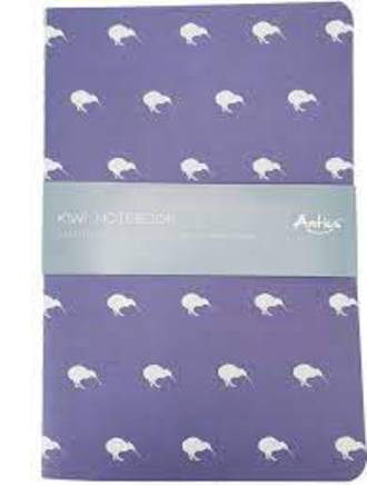 Antics- Kiwi Notebook A5 Purple