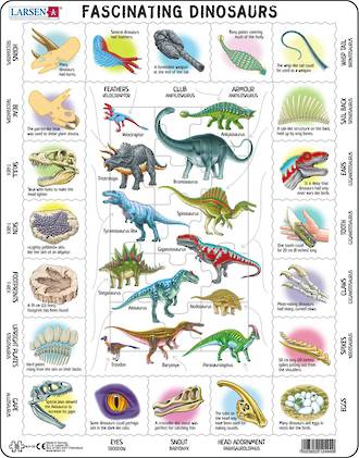 Larsen Tray Puzzle Fascinating Dinosaurs