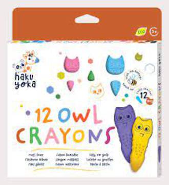 12 Colors Owl Crayons-haku yoka