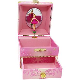 Pink Poppy Musical Jewellery Box Ballerina Small