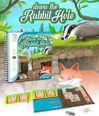 Smart Games Magnetic Travel Game Down The Rabbit Hole