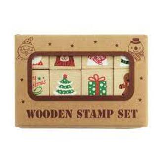 Wooden Stamp Set- Christmas