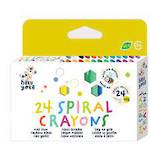 24 Colors Spiral Crayons- haku yoka