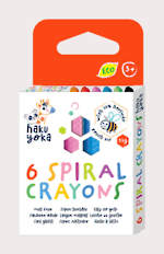 6 Colors Spiral Crayons- haku yoka