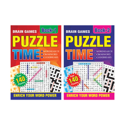 Brain Game Puzzle Time Book-1