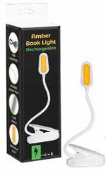 Amber Book Light Rechargeable - White