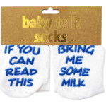 Baby Talk Socks If You Can Read This Bring Me Some Milk