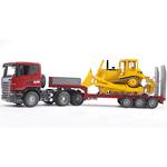 Bruder SCANIA R-series Low loader truck with CAT Bulldozer