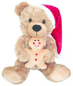 Christmas Bear with Gingerbread Man