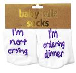 Baby Talk Socks I'm Not Crying