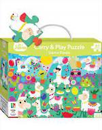 Jr Jigsaw Carry & Play Puzzle Llama Fiesta 45pcs