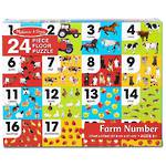 Melissa & Doug Farm Number Floor Puzzle (24pc)